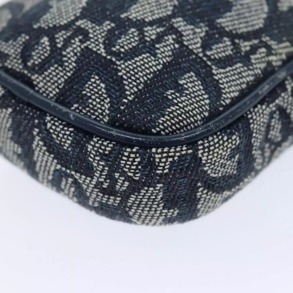 Christian Dior Trotter Canvas Pouch Navy Auth - Picture 12 of 16